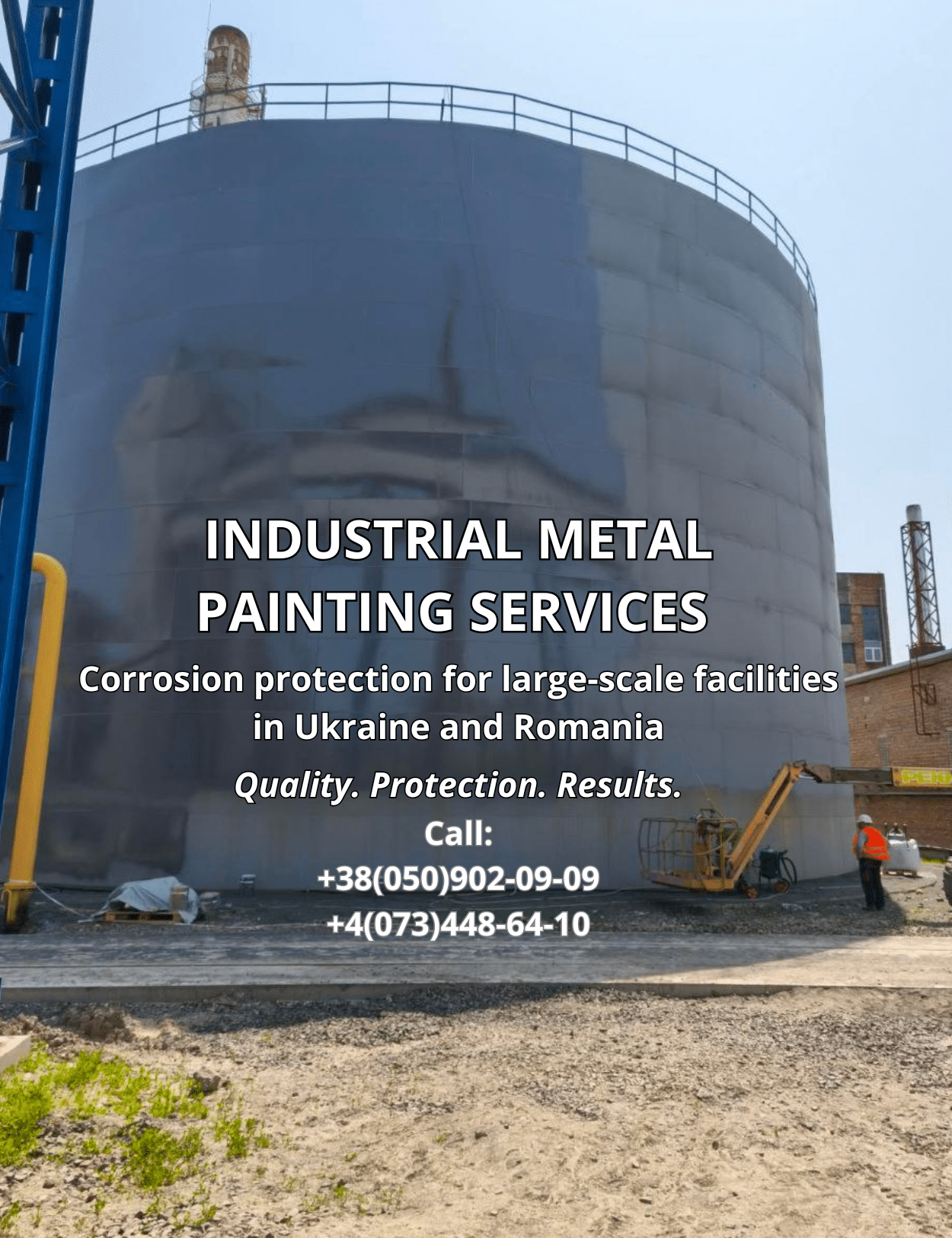 Metal painting - en Industrial Metal Painting – Professional Corrosion Protection Services in Ukraine & Romania
