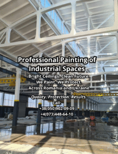 Industrial ceiling and structure painting – Romania & Ukraine