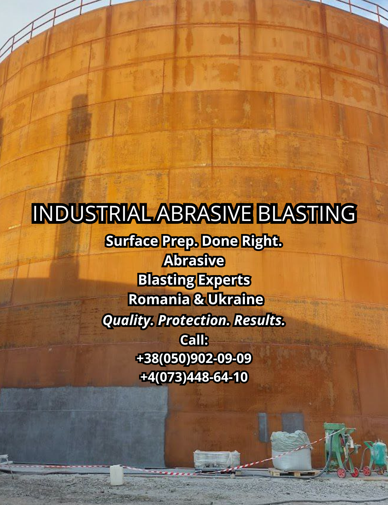 Abrasive Blasting - en Abrasive blasting and surface preparation for industrial facilities – Romania & Ukraine